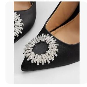 Express Rhinestone Embellished Pumps
